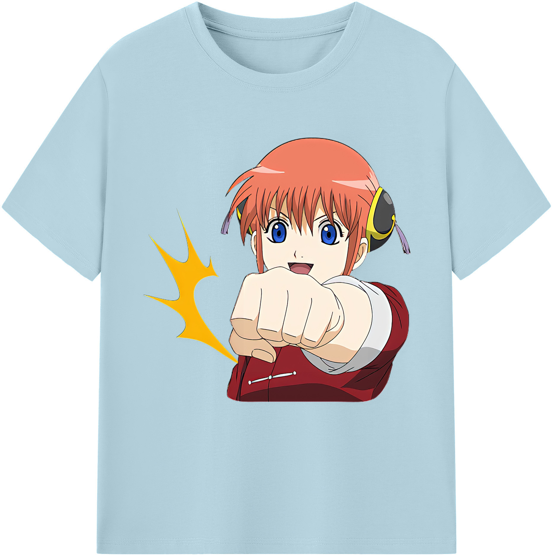 （画像用） ぎんたま 坂田銀時（さかたぎんとき） 神楽 志村新八（しむら しんぱち） GINTAMA Sakata Gintoki Kagura Shimura Shinpachi 綿100％半袖Tシャツ（フロントプリント）